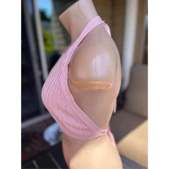 Callahan Knitwear Greta Halter in Gossamer Pink - Picture 12 of 12